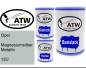 Preview: Opel, Magnesiumsilber Metallic, 13U: 500ml Lackdose + 500ml Klarlack + 250ml Härter - Set, von ATW Autoteile West.